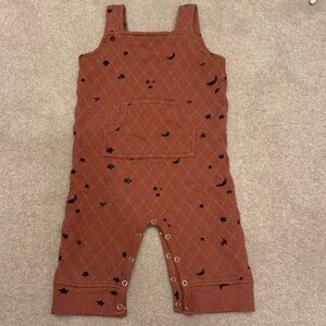 Kate Quinn Romper 6-12 Months Thick Quilted Terracotta Kids Overalls. EUC